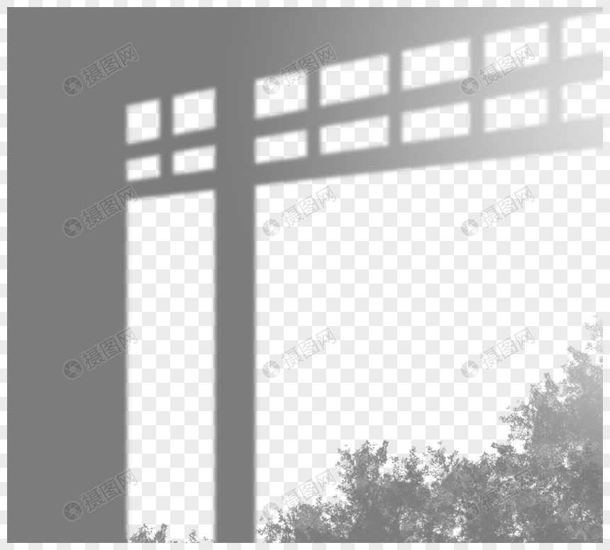 廊下丛林光照剪影元素素材下载 正版素材 摄图网