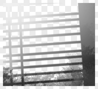 多格窗户树木创意剪影图片