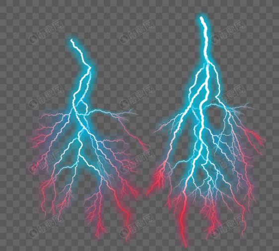 抽象闪电天气渐变光效图片