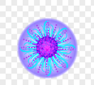 病毒病菌细菌立体病毒图片