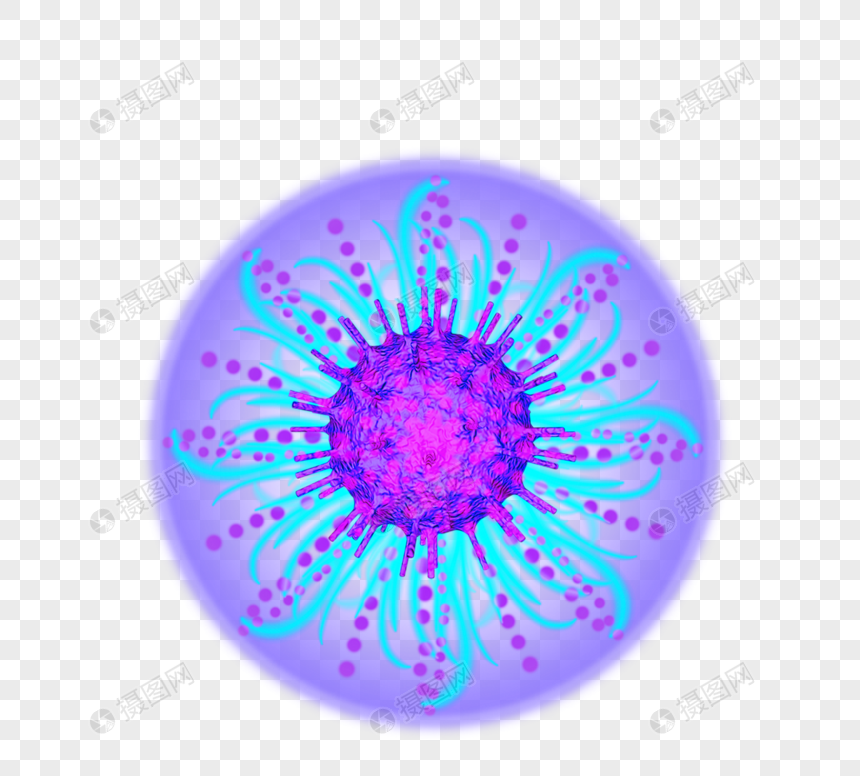 病毒病菌细菌立体病毒图片