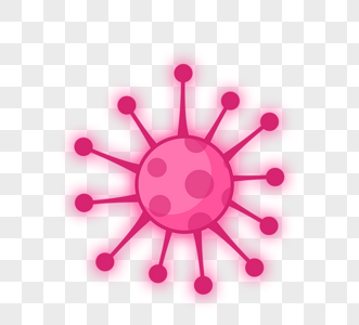 粉色放射状病毒病菌细菌图片
