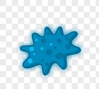 蓝色病毒病菌细菌图片