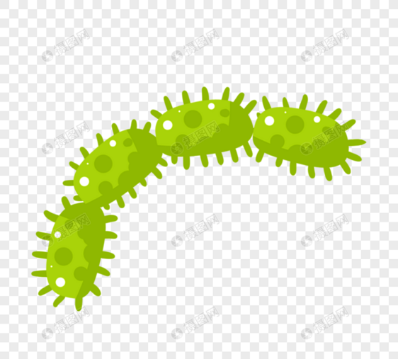 绿色条状病毒病菌细菌图片