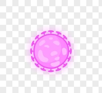 粉色圆形病毒病菌细菌图片