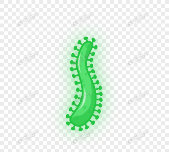 绿色条状病毒病菌细菌图片