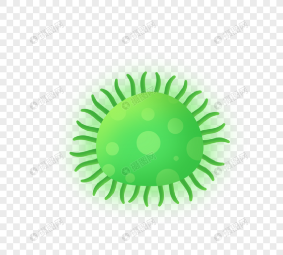 绿色毛球病毒病菌细菌图片