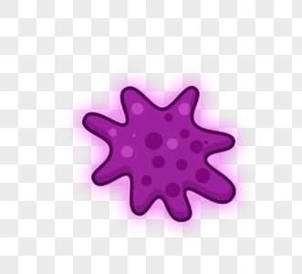 紫色变形病毒病菌细菌图片