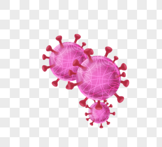 红色紫色病毒病菌细菌图片