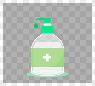 绿色大肚瓶子洗手液清洁消毒图片