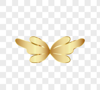 金色蝴蝶金色金属翅膀图片