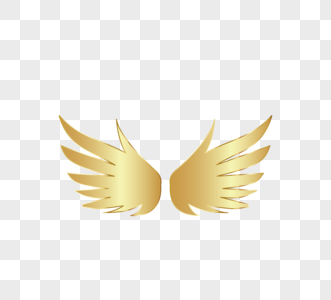 金色张开金属翅膀图片