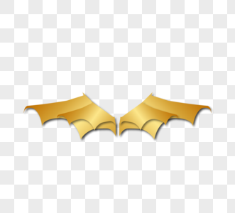 金色金属蝙蝠翅膀图片