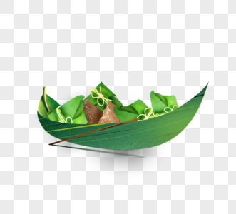 端午节粽子龙船绿色图片