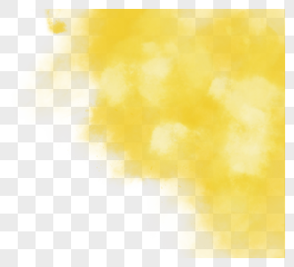黄色创意手绘烟雾图案图片