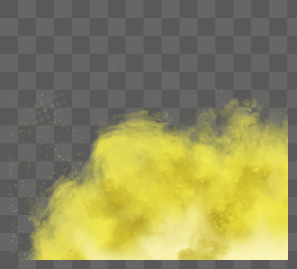 黄色渐变创意感烟雾图片
