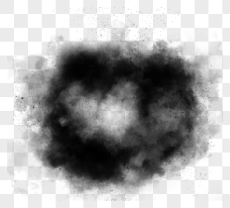 黑色颗粒风格层次感团雾图片