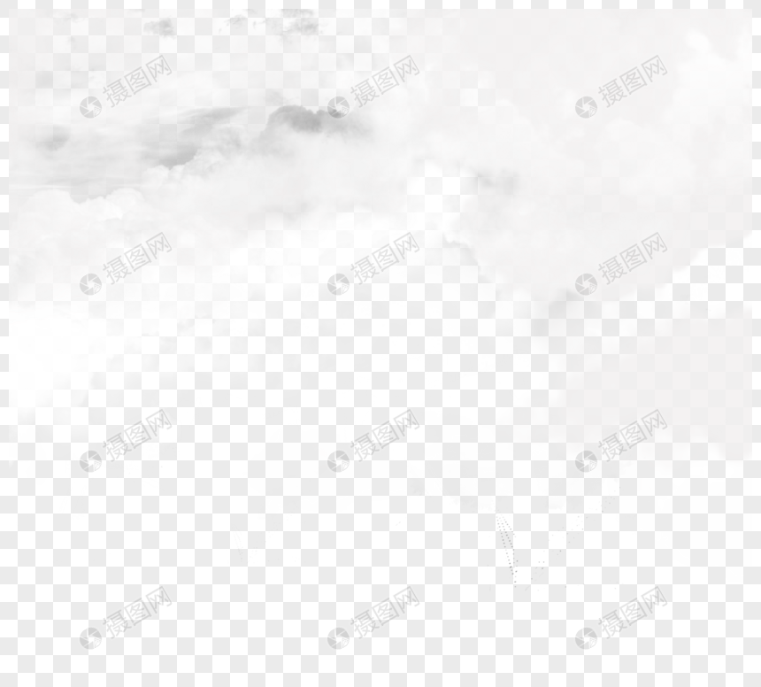 朦胧质感白色涂鸦烟云图片