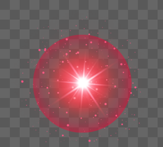 红色透明爆炸点光效图片