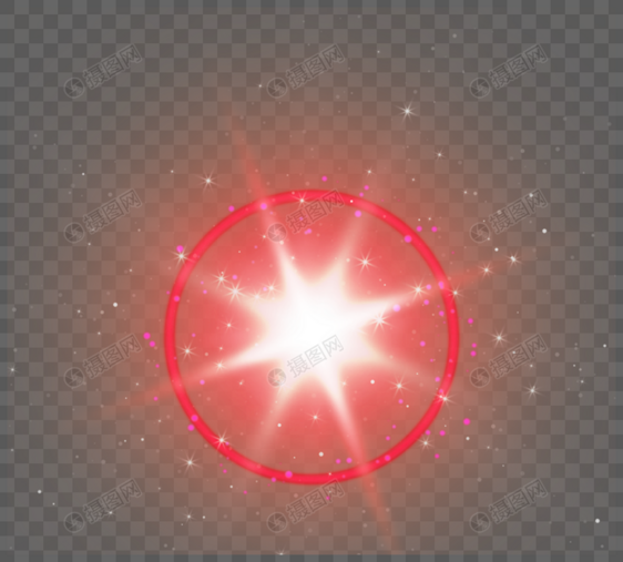 环形爆炸颗粒感红色光晕图片