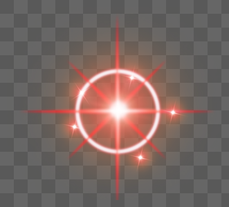环形爆炸红色光点光效图片