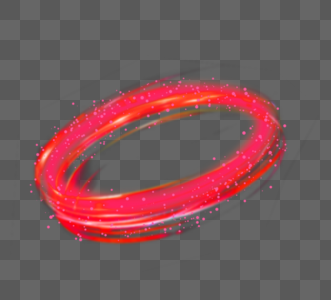 环形缠绕颗粒感红色光效图片