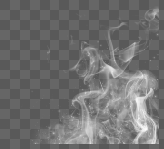 创意感梦幻手绘烟雾边框图片