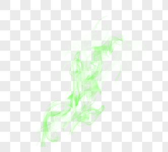 简约悬浮绿色晕染烟雾效应图片
