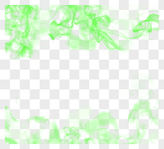 抽象扩散绿色烟雾边框图片