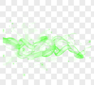 绿色漂浮颗粒感烟雾图片