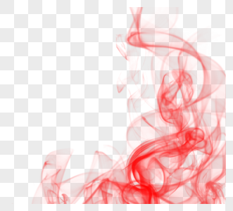 水墨扩散红色烟雾效应图片