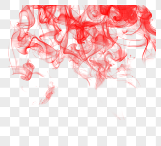 漂浮红色抽象烟雾效应图片