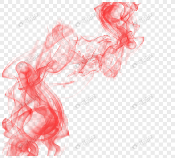 抽象红色漂浮烟雾效应图片