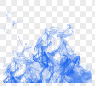蓝色水墨烟雾晕染效应图片