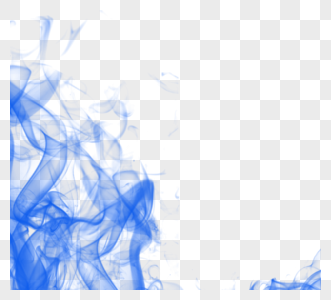蓝色水墨烟雾边框图片