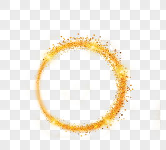 环形金色颗粒感抽象边框图片