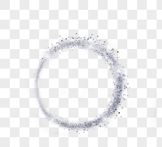 环形银色颗粒感抽象边框图片