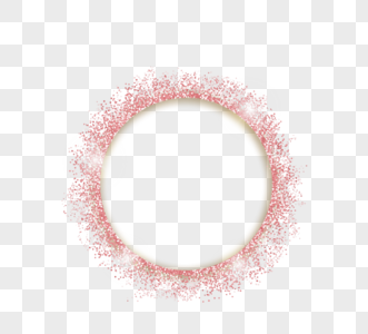 玫瑰金抽象圆形边框图片