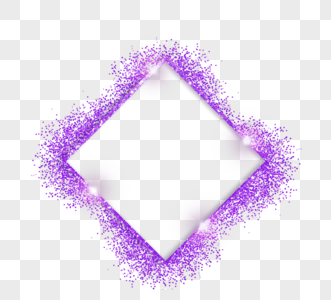 紫色闪耀抽象正方形边框图片