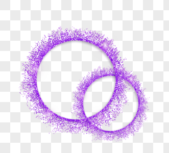 紫色相交圆形边框图片