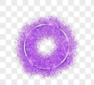 紫色环形颗粒感光效元素图片