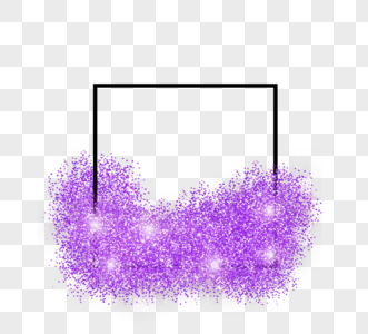 紫色颗粒感闪光正方形边框图片