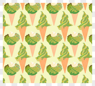 绿色抹茶巧克力冰淇淋图片