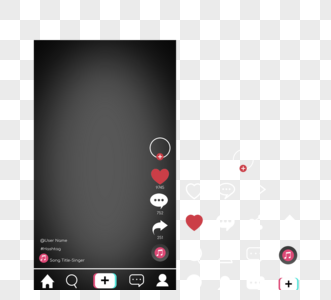 社交媒体抖音视频播放界面图片