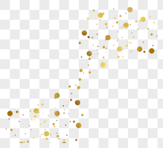 金色飘浮小圆点促销装饰高清图片