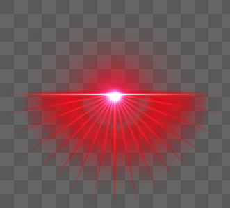 红色半圆形射线太阳光光效图片