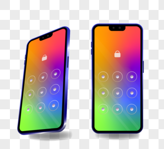 彩色触摸屏电子智能手机图片