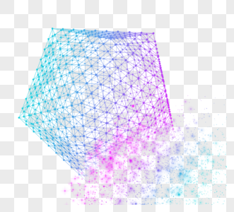 线性闪耀几何体图片
