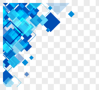 蓝色方块商务抽象边框图片