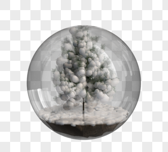 圣诞树玻璃球图片